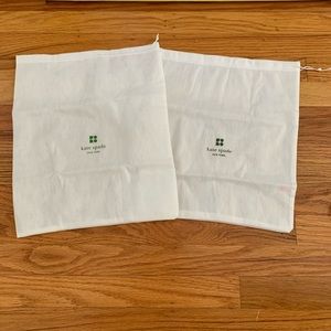 2 New Kate Spade dust bag